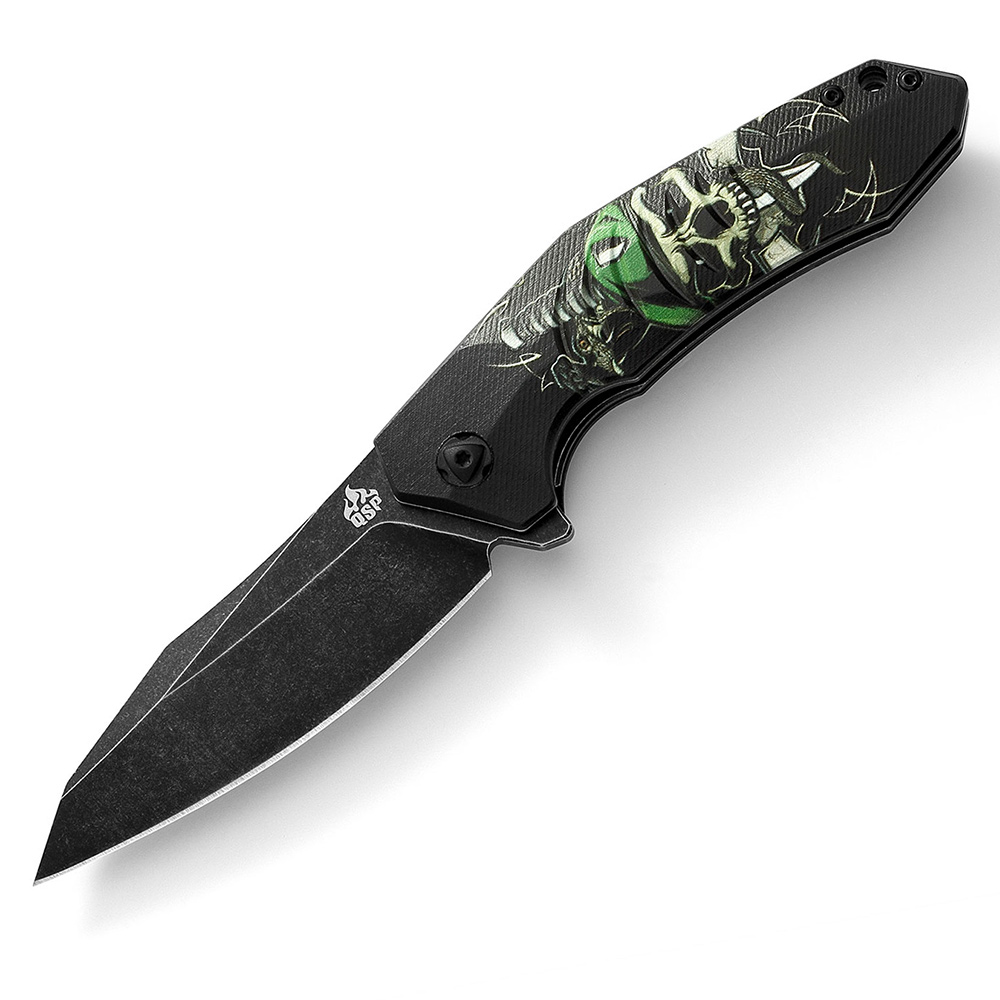 QSP Knife Ghost black stone wash - QS104-B