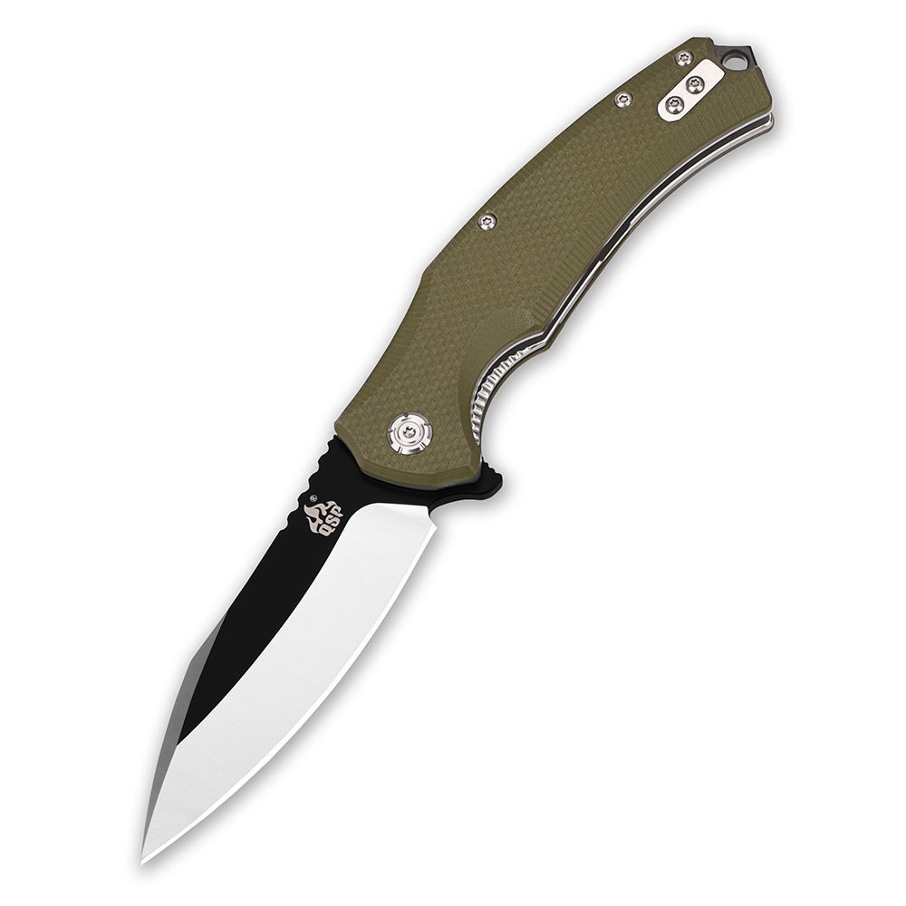 QSP Knife Snipe OD green - black/satin - QS121-B