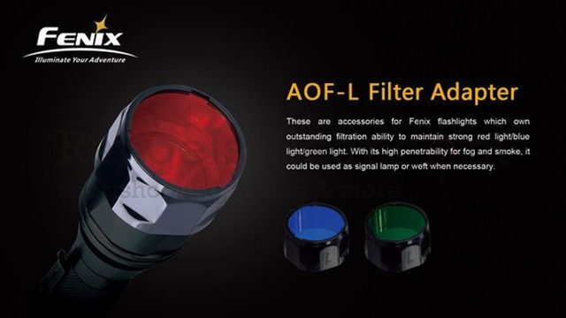 Fenix AOF-L Filter Red E40,50,LD41,TK22,RC15