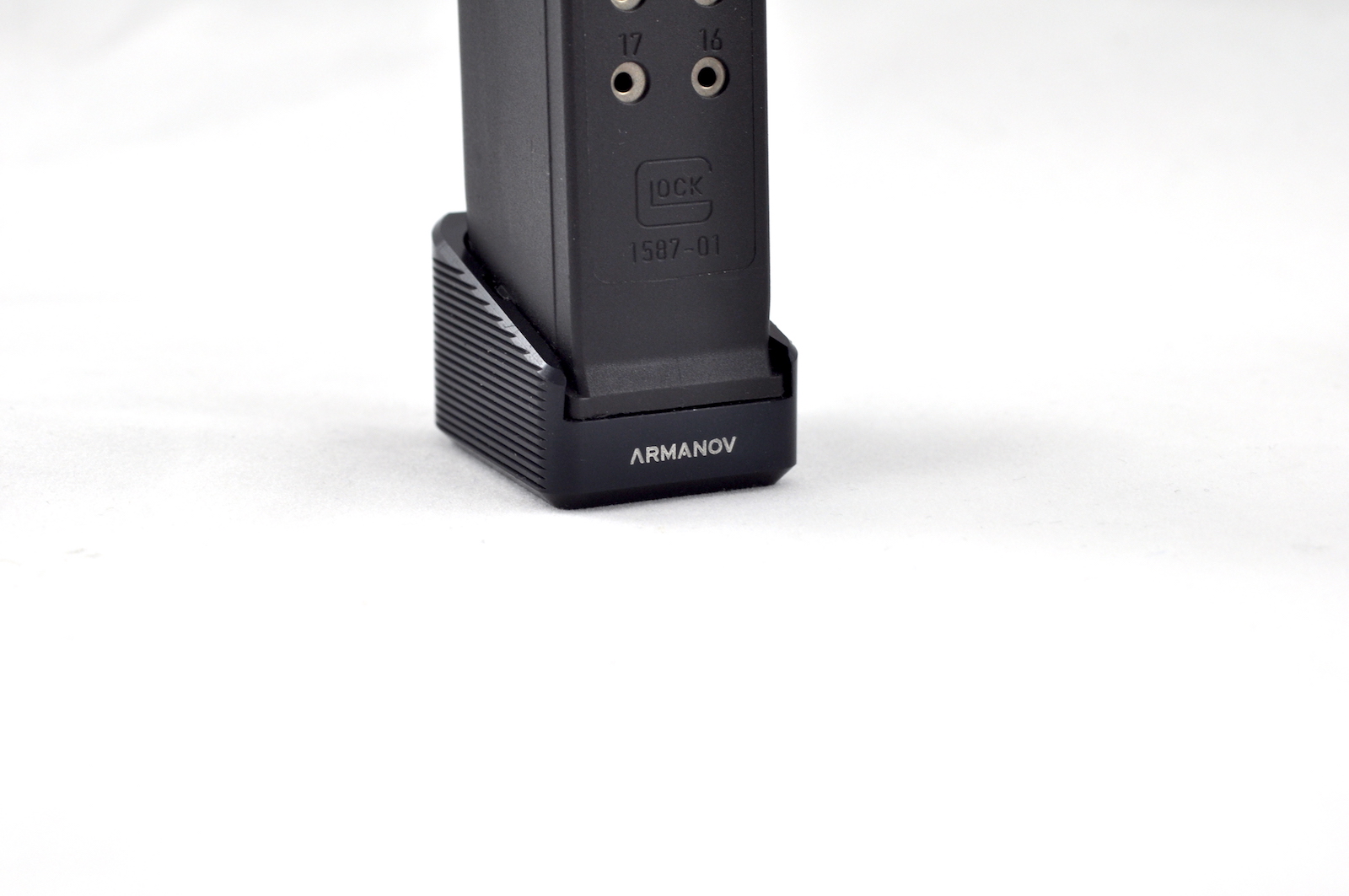 Armanov Magazine Base Pad Glock +2 black Armanov Magazine Base Pad Glock +2 black