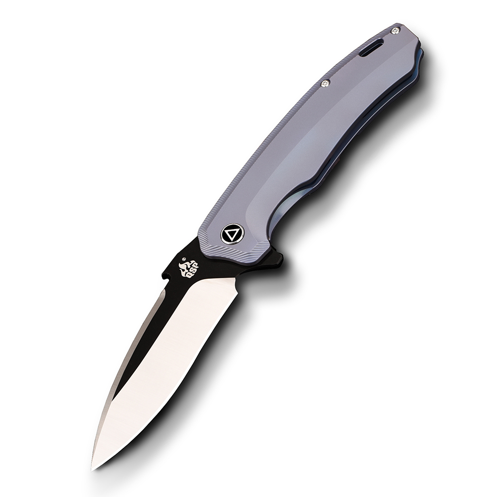 QSP Knife Woodpecker titanium blue - QS116-C QSP Knife Woodpecker titanium blue - QS116-C