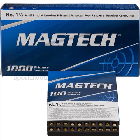 Magtech Small Pistol Primer No. 1 1/2 Magtech Small Pistol Primer No. 1 1/2