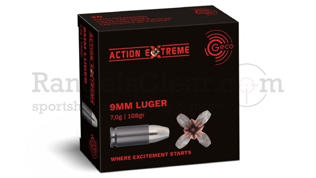 Geco Action Extreme 9x19 7,0g / 108gr 20 Stk.