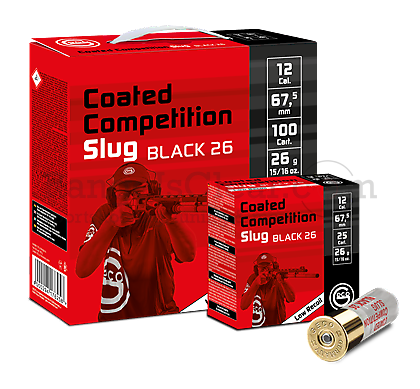Geco Coated Competition Slug Black 26g 12/67,5 Geco Coated Competition Slug Black 26g 12/67,5