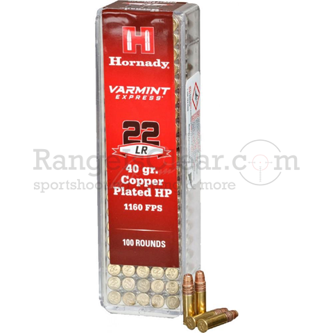 Hornady .22lr 40grs HP Copper Plated