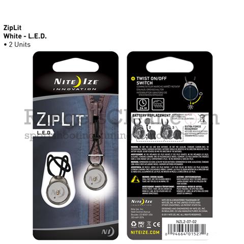 NiteIze ZipLit LED Zipper Pull 2 pcs