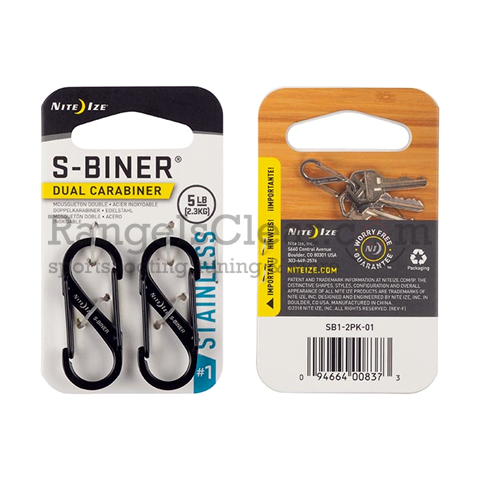 NiteIze S-Biner STS Dual Carabiner #1 black