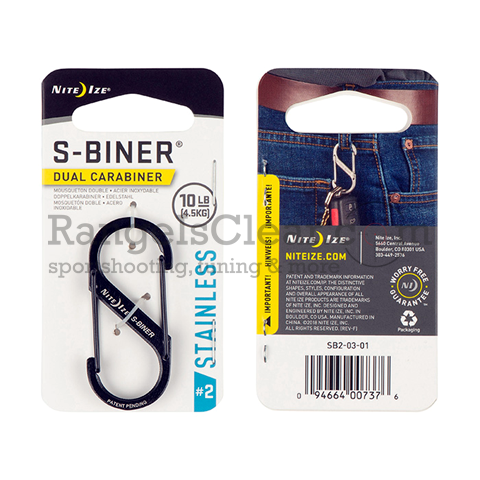 NiteIze S-Biner STS Dual Carabiner #2 black