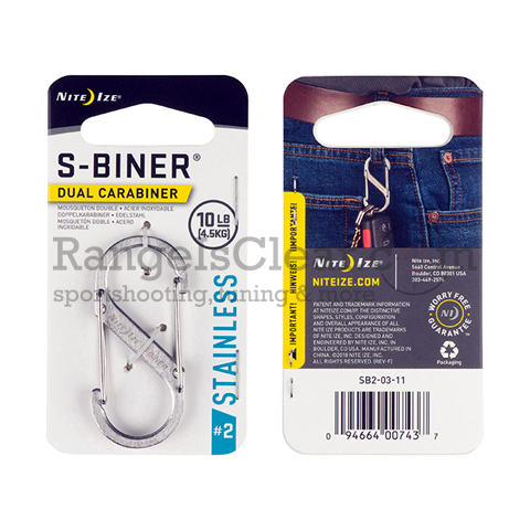 NiteIze S-Biner STS Dual Carabiner #2 stainless