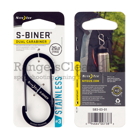 NiteIze S-Biner STS Dual Carabiner #3 black