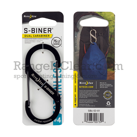 NiteIze S-Biner STS Dual Carabiner #4 black