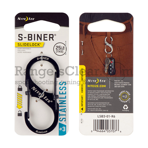 NiteIze S-Biner SlideLock STS #3 black