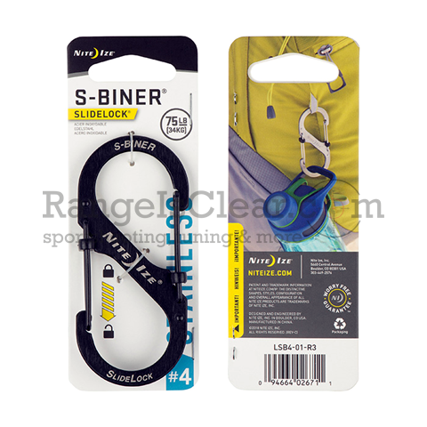 NiteIze S-Biner SlideLock STS #4 black