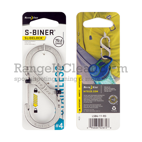 NiteIze S-Biner SlideLock STS #4 stainless