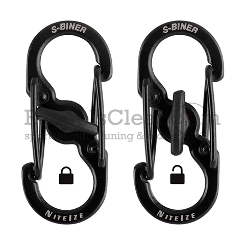 NiteIze S-Biner MicroLock STS - 2pcs - black