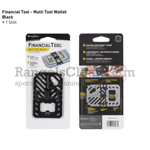 NiteIze Financial Tool Multitool Wallet black