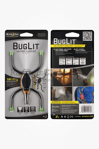 NiteIze BugLit LED Micro Flashlight black/lime