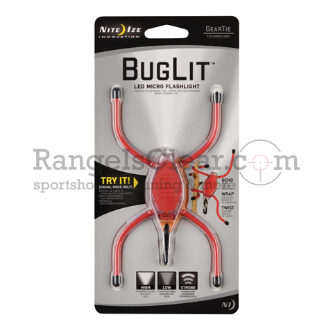 NiteIze BugLit LED Micro Flashlight red/black