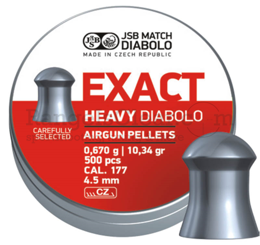 JSB Diabolo Exact Heavy 4,5mm 500 Schuss RK