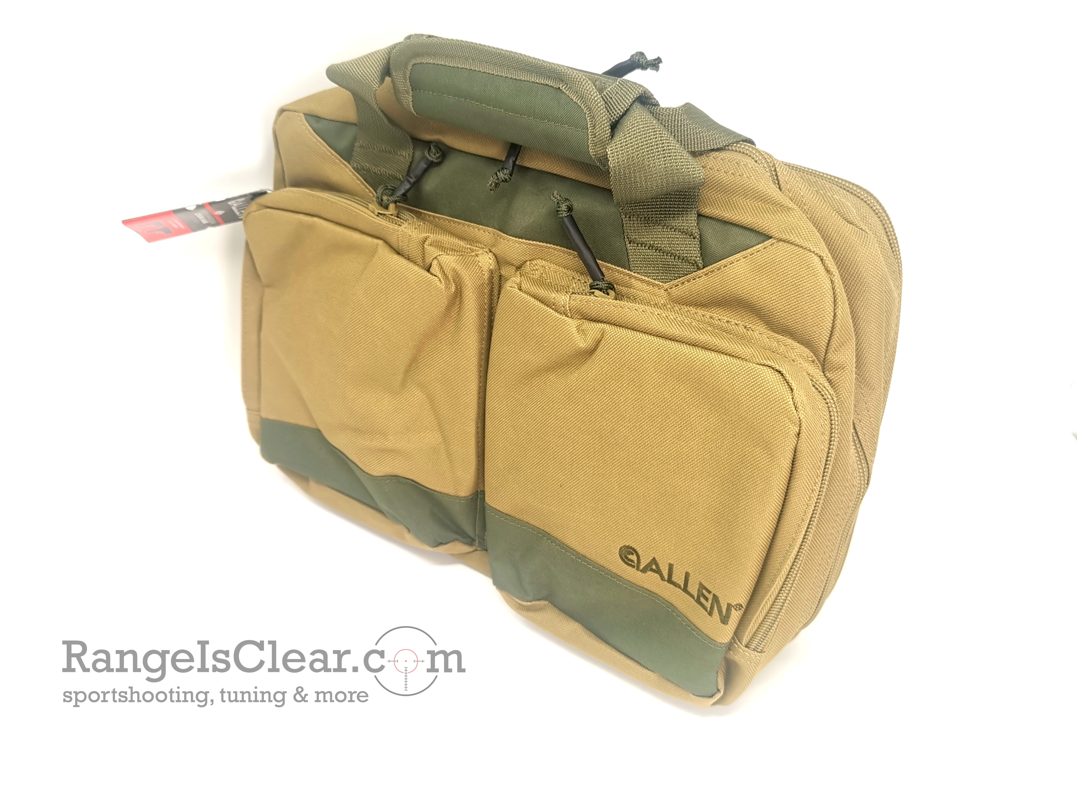 Allen Double Handgun Pistol Bag sand/green