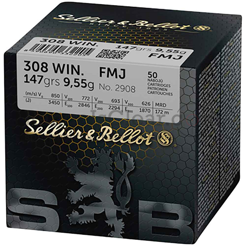 S&B .308 Win. 147 grs FMJ Schüttpackung