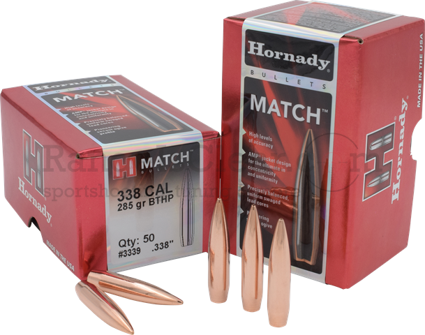 Hornady Bullets BTHP Match .338 - 285 grs