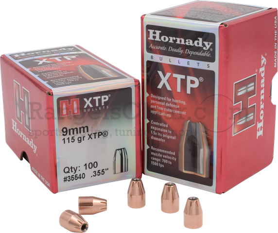 Hornady Bullets HP/XTP .355 - 115 grs