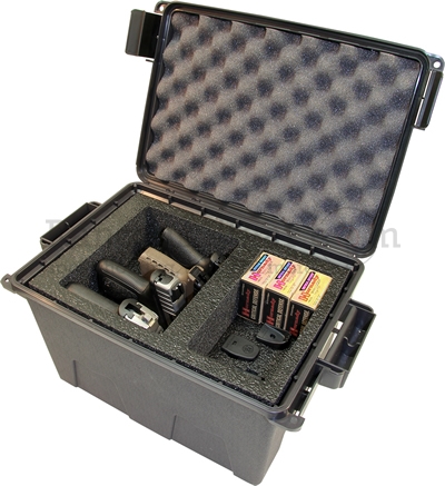 MTM Tactical Pistol Case 4 Pistols grey