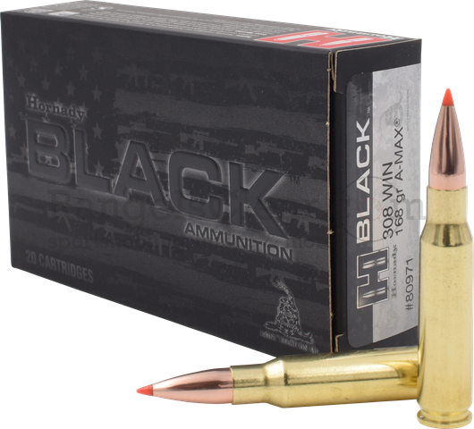 Hornady Match Black .308 Win 168 grs A-Max