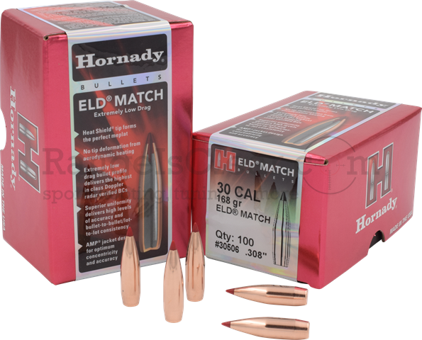 Hornady Bullets ELD Match .30/.308 - 168 grs