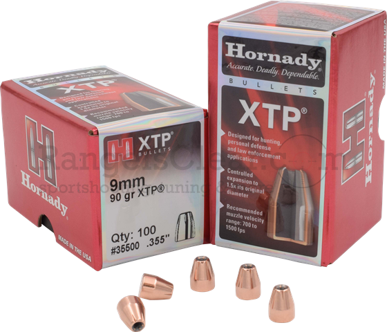 Hornady Bullets HP/XTP .355 - 90 grs
