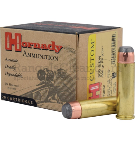 Hornady .500 S&W 500 grs XTP FP