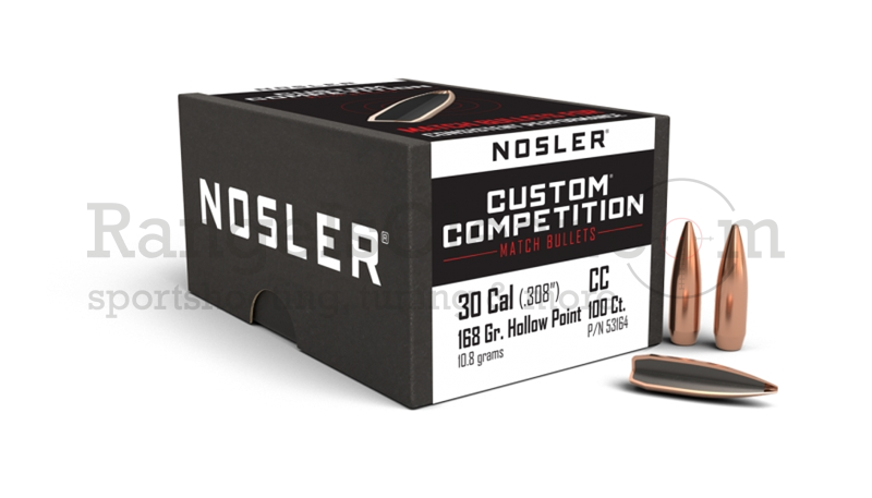 Nosler Custom Competition .30/.308 168grs HPBT