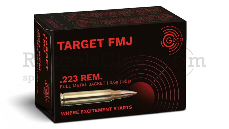 Geco Target .223 Rem FMJ 55grs - 50 Schuss