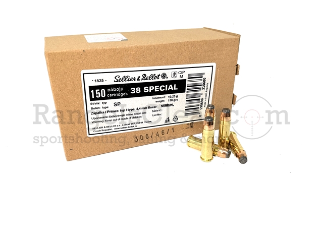 S&B .38 special 158 grs SP Schüttpackung