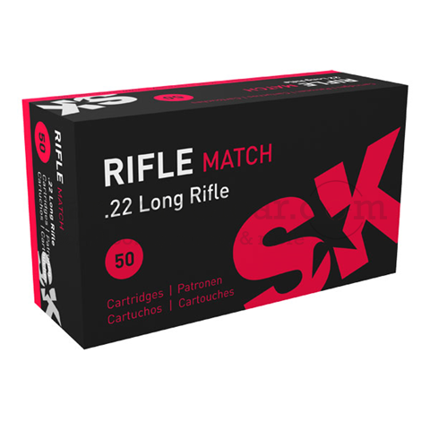 SK Rifle Match .22lr 40 grs 50 Schuss