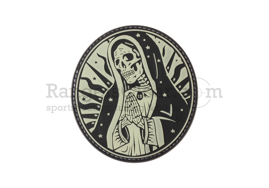 JTG Santa Muerte Rubber Patch Glow in the Dark