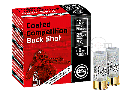 Geco Coated Competition Buck Shot 12/65 27g
