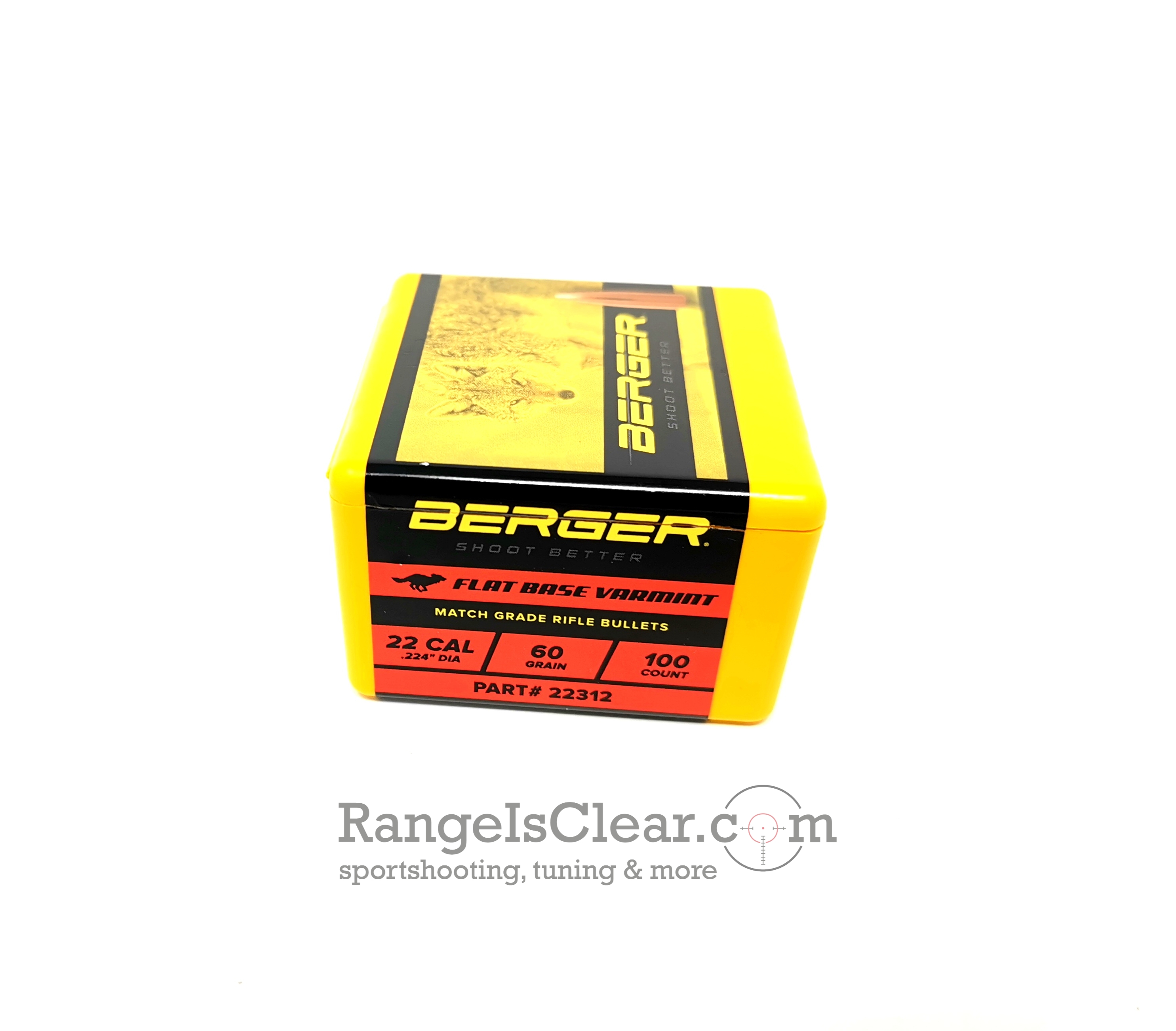 Berger Bullets .224 - 60 grs - Flat Base Varmint