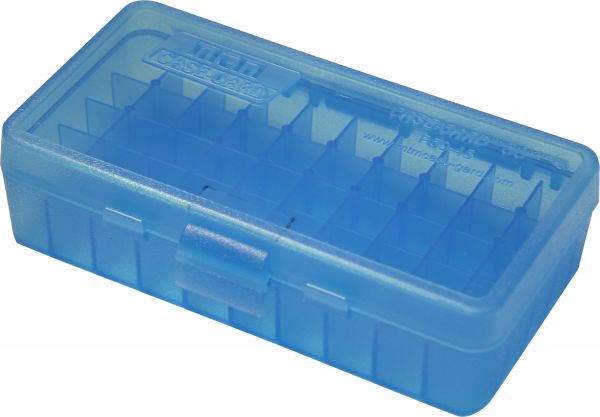 MTM 50er Munitionsbox .45 ACP - blau/klar MTM 50er Munitionsbox .45 ACP - blau/klar