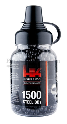 H&K BB Stahlrundkugeln 4,5mm schwarz 1500 rds