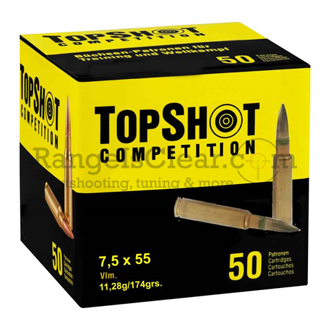 TopShot 7,5x55 174 grs FMJ BT Schüttpackung