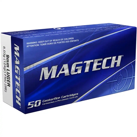 Magtech 9x19 FMJ 124grs 50 Schuss Magtech 9x19 FMJ 124grs 50 Schuss
