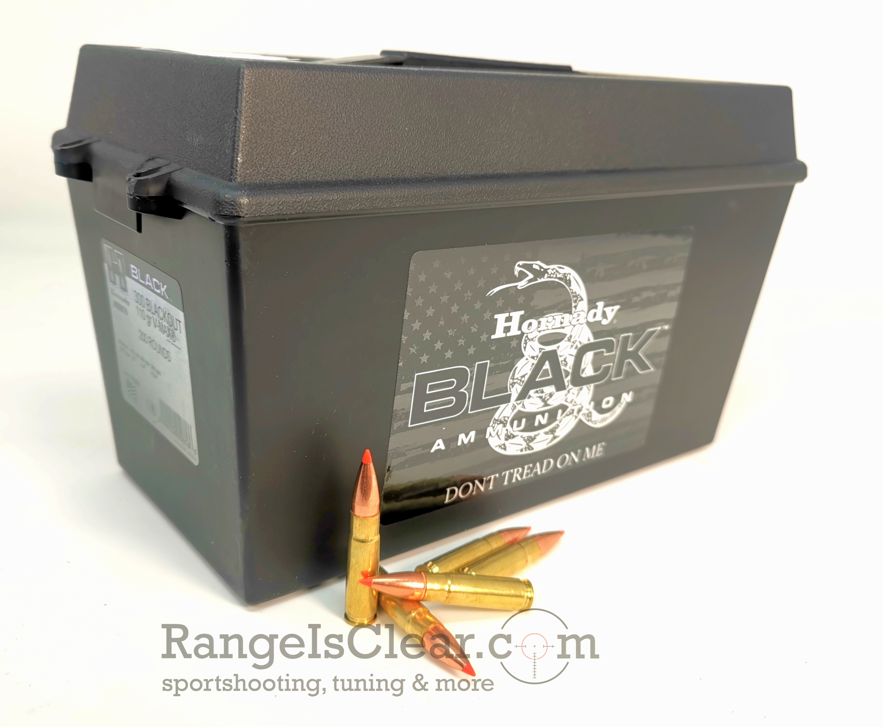 Hornady Ammo Can .300 Blackout 110grs V-Max BLACK Hornady Ammo Can .300 Blackout 110grs V-Max BLACK