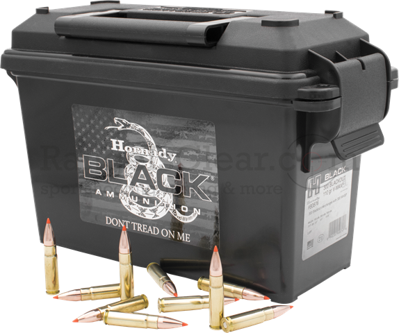Hornady Ammo Can .300 Blackout 110grs V-Max BLACK Hornady Ammo Can .300 Blackout 110grs V-Max BLACK