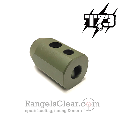 T73 PCC 9mm Kompensator STS OD Green 1/2"x28 UNEF