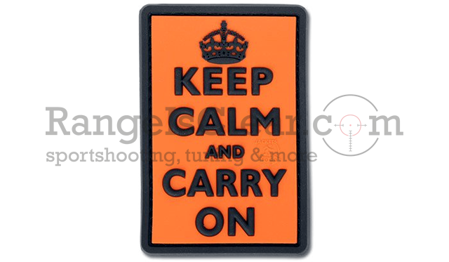 JTG Keep Calm and Carry on Patch - Orange