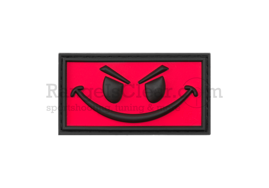 JTG Evil Smile Rubber Patch Red