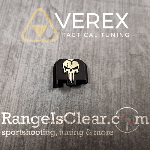 Verex Glock Slim Backplate DualTone - Punisher Verex Glock Slim Backplate DualTone - Punisher