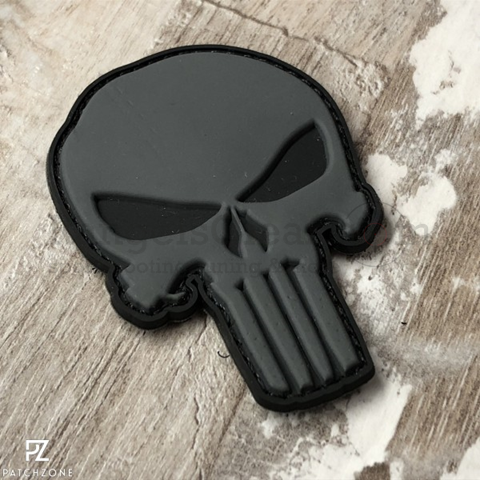 Patchzone Punisher - Schwarz / Grau